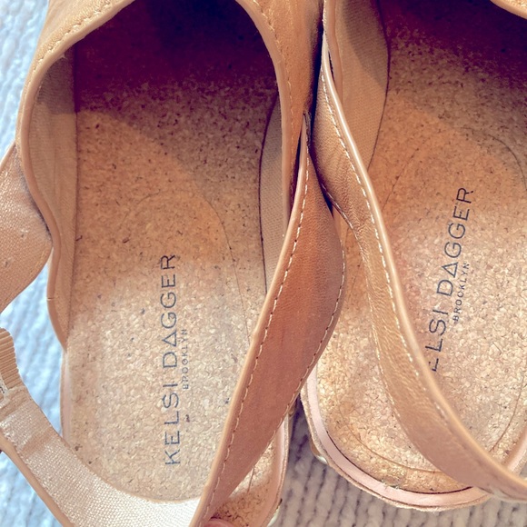 Kelsi Dagger Brooklyn Warehouse Clogs, Adjustable, Brown, Gold Studs, Size 8 - Picture 3 of 9